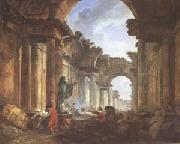 ROBERT, Hubert Imaginary View of the Grande Galerie in Ruins (mk05) oil painting reproduction